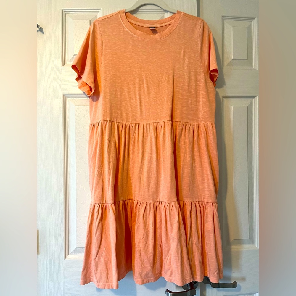 Short-sleeve Swing Dress
